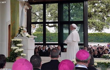Молитва, яку Папа Франциск проказав в каплиці на місці об’явлень у Фатімі