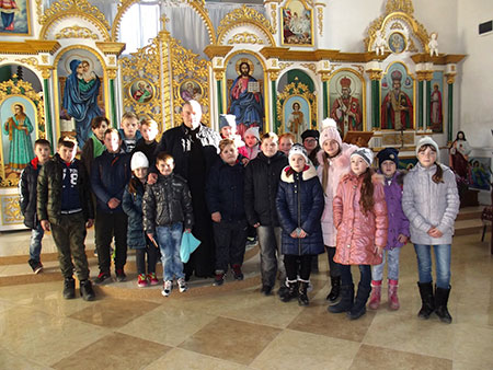 Школярі провели урок в храмі