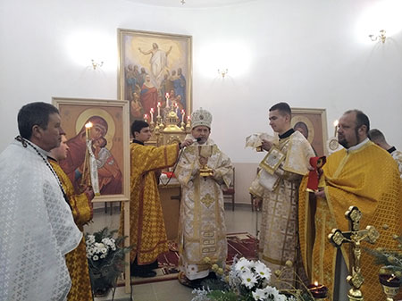 «Бажаю Сили Духа, щоб Своїм станом прославляти Бога, заступництва архидиякона Степана», - побажав Владика Дмитрій Григорак, нововисвяченому дияконові